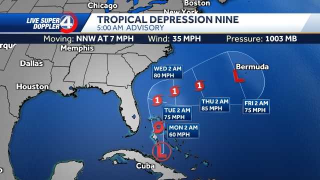 Imelda forecast to strengthen into hurricane