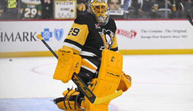 'In Goal for Pittsburgh, Marc-Andre Fleury,' The Magic & Celebration of Flower
