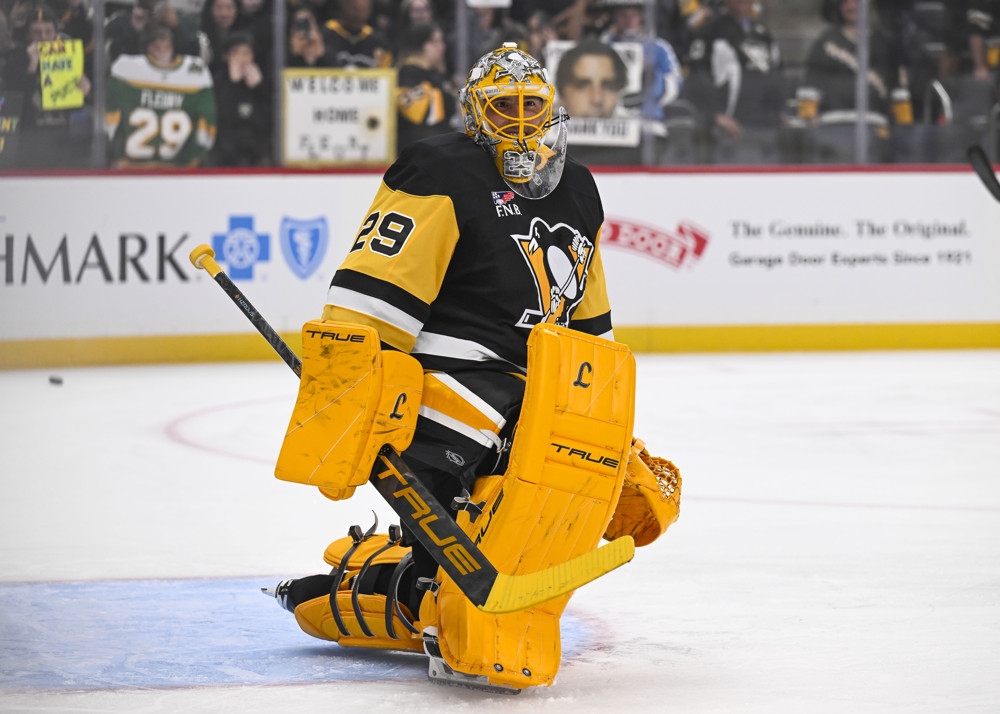 'In Goal for Pittsburgh, Marc-Andre Fleury,' The Magic & Celebration of Flower