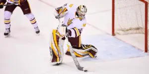 Joey Daccord with the Arizona State University Sun Devils