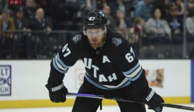 Lawson Crouse got reflective over the break — that led to a Utah Hockey Club win over Chicago