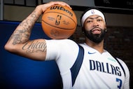 Dallas Mavericks forward Anthony Davis (3) poses for a portrait during the Dallas Mavericks...