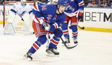 No Rangers ranked in top 100 among NHL players, prospects under age 23