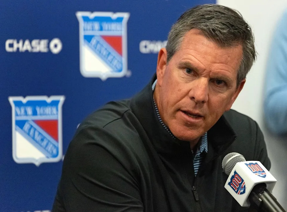 Rangers head coach Mike Sullivan, during a press conference at the team’s training facility in Tarrytown, New York. Charles Wenzelberg / New York Post