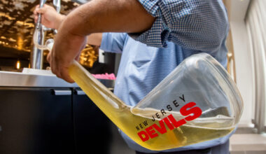 Devils Bringing Back Beer Stick for Select Games + New Food Lineup - The Hockey Writers -