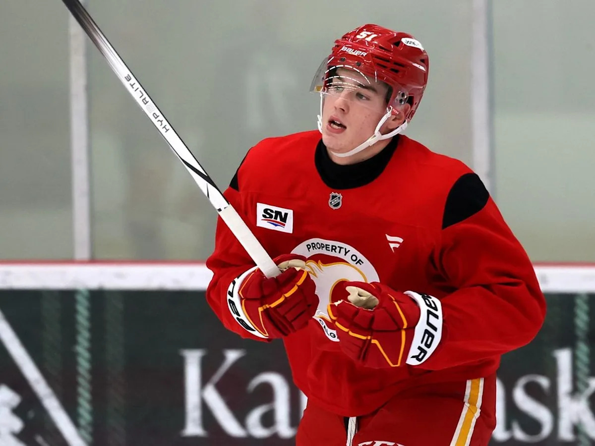 Flames prospect Matvei Gridin on a mission to ‘dominate’