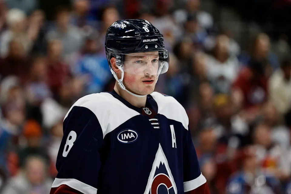 Colorado Avalanche defenseman Cale Makar (8) in the third period against the Dallas Stars at Ball Arena. Isaiah J. Downing-Imagn ImagesIsaiah J&period; Downing-Imagn Images