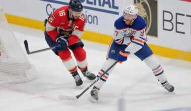 Panthers Star Sam Reinhart’s Reaction to Connor McDavid Putting Oilers on the Clock Goes Viral