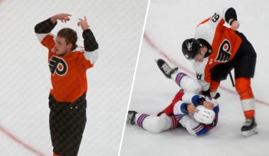 Fight! Sawyer Boulton gives it to the Rangers bench after throwing punches – NBC Sports Philadelphia