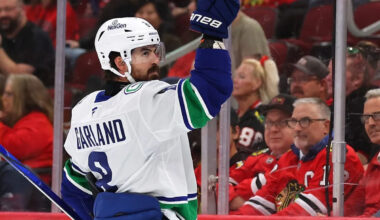 Conor Garland's 'minor issue' injury keeps winger from facing Oilers