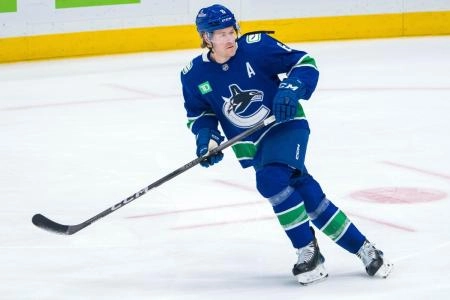 Vancouver Canucks forward Brock Boeser. Vancouver Canucks forward Brock Boeser.