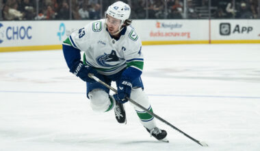 Quinn Hughes Tells Hilarious Story of Asking Head Coach Adam Foote to Stop Calling Him