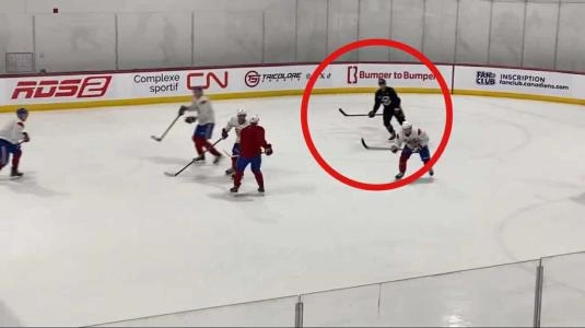 Photo of Canadiens players and Kirstopher Letang