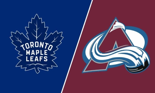The Toronto Maple Leafs and Colorado Avalanche logos.