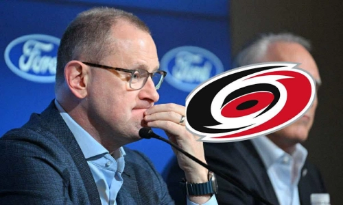 May 21, 2024; Toronto, Ontario, CANADA; Toronto Maple Leafs general manager Brad Treliving listens to a question during a media conference to introduce new head coach Craig Berube (right) at Ford Performance Centre. Mandatory Credit: Dan Hamilton-Imagn Images