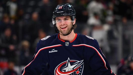 Blue Jackets forward Adam Fantilli