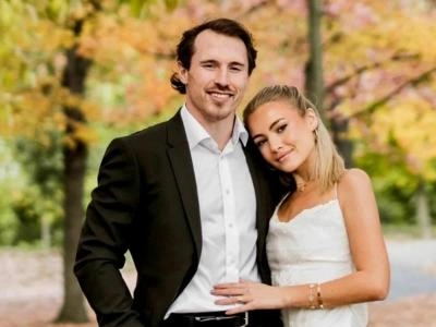 Photo of Brendan Gallagher and Emma Fortin