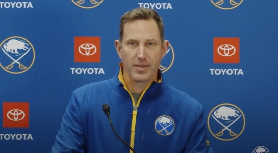 Sabres assistant coach Adam Mair
