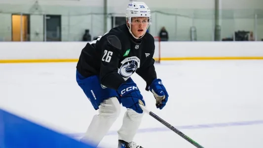 Vancouver Canucks defensive prospect Elias Pettersson. Vancouver Canucks defensive prospect Elias Pettersson.