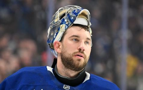 Mar 15, 2025; Toronto, Ontario, CAN; Toronto Maple Leafs goalie Anthony Stolarz (41) waits for play to resume during a time out against the Ottawa Senators in the second period at Scotiabank Arena. Mandatory Credit: Dan Hamilton-Imagn Images Mar 15, 2025; Toronto, Ontario, CAN; Toronto Maple Leafs goalie Anthony Stolarz (41) waits for play to resume during a time out against the Ottawa Senators in the second period at Scotiabank Arena. Mandatory Credit: Dan Hamilton-Imagn Images