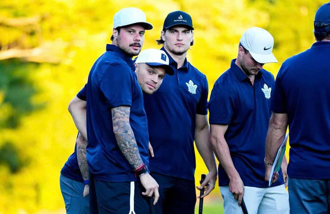 Matthews Delivers Captain-Like Quote After Team Win Over Tavares in Putting Challenge