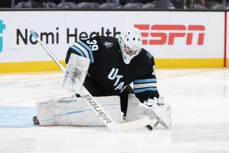 Connor Ingram with the Utah Mammoth Connor Ingram with the Utah Mammoth