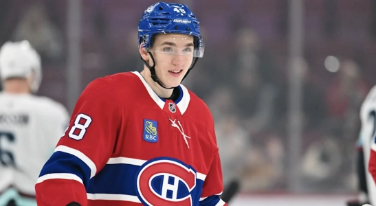 Canadiens defenseman Lane Hutson