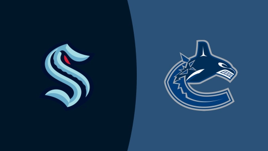 Seattle Kraken and Vancouver Canucks logos.