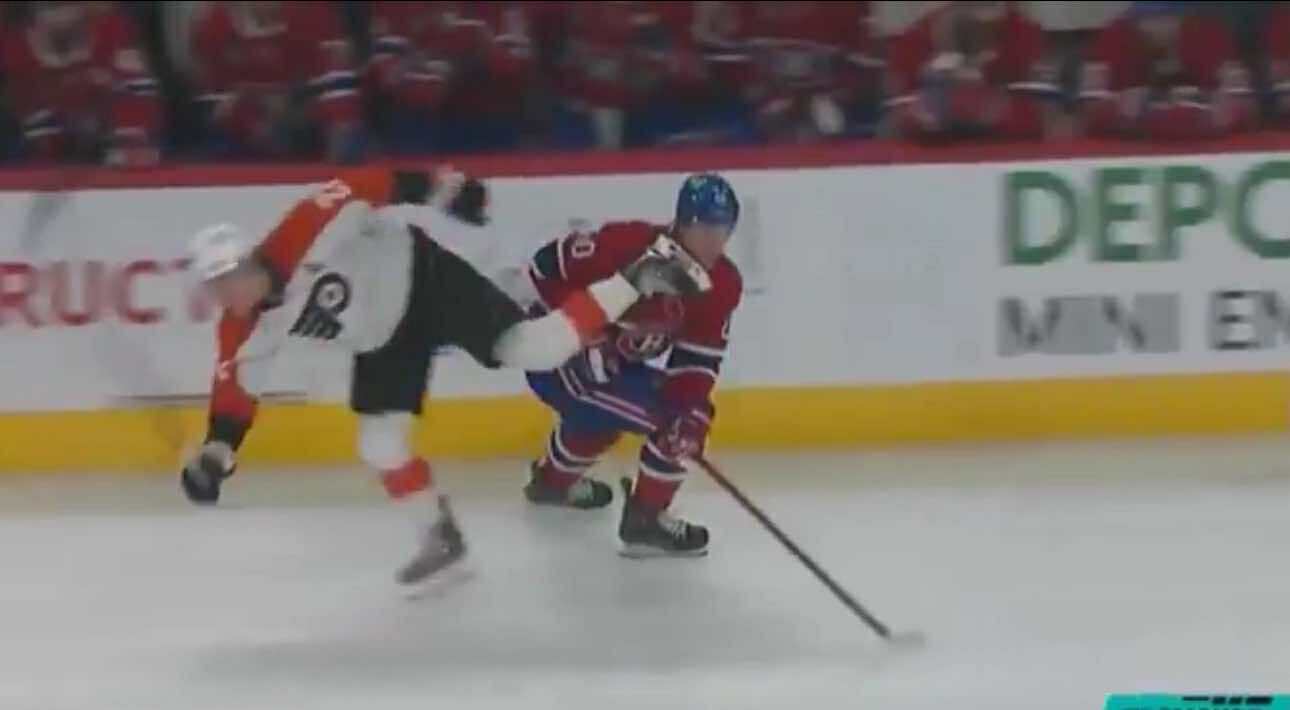 Scary Scene Turns to Relief as Slafkovsky Returns After Skate to the Face From Ex-Teammate