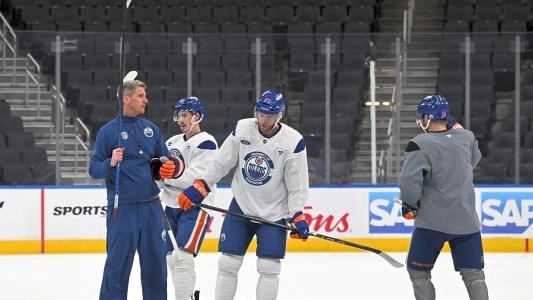 Oilers at training camp