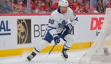 Maple Leafs Star William Nylander Held Out of Practice With Injury