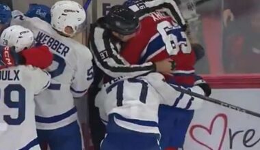 We Finally Know What the Referee Yelled at Florian Xhekaj During Scrum vs Leafs
