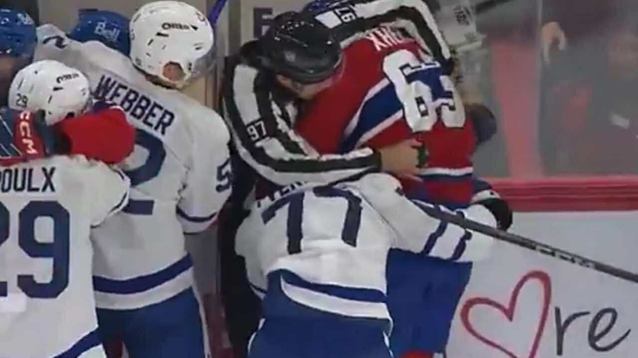 We Finally Know What the Referee Yelled at Florian Xhekaj During Scrum vs Leafs