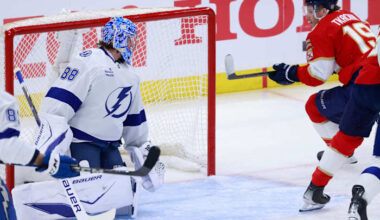 Vasilevskiy makes 33 saves as Lightning beat Panthers 5-1 to cut Florida's series lead to 2-1