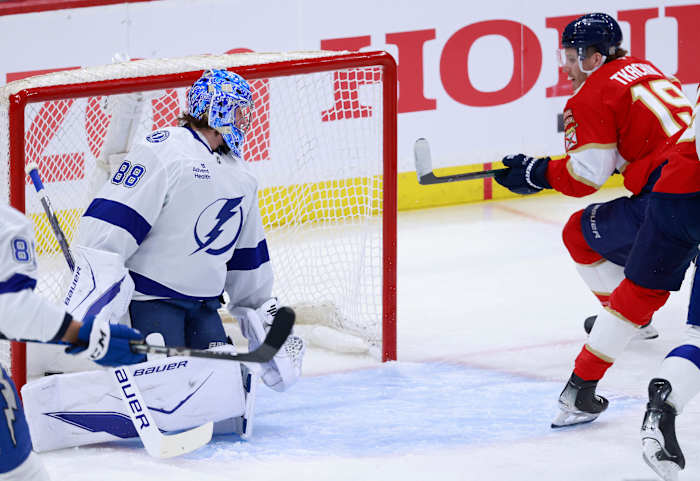 Vasilevskiy makes 33 saves as Lightning beat Panthers 5-1 to cut Florida's series lead to 2-1