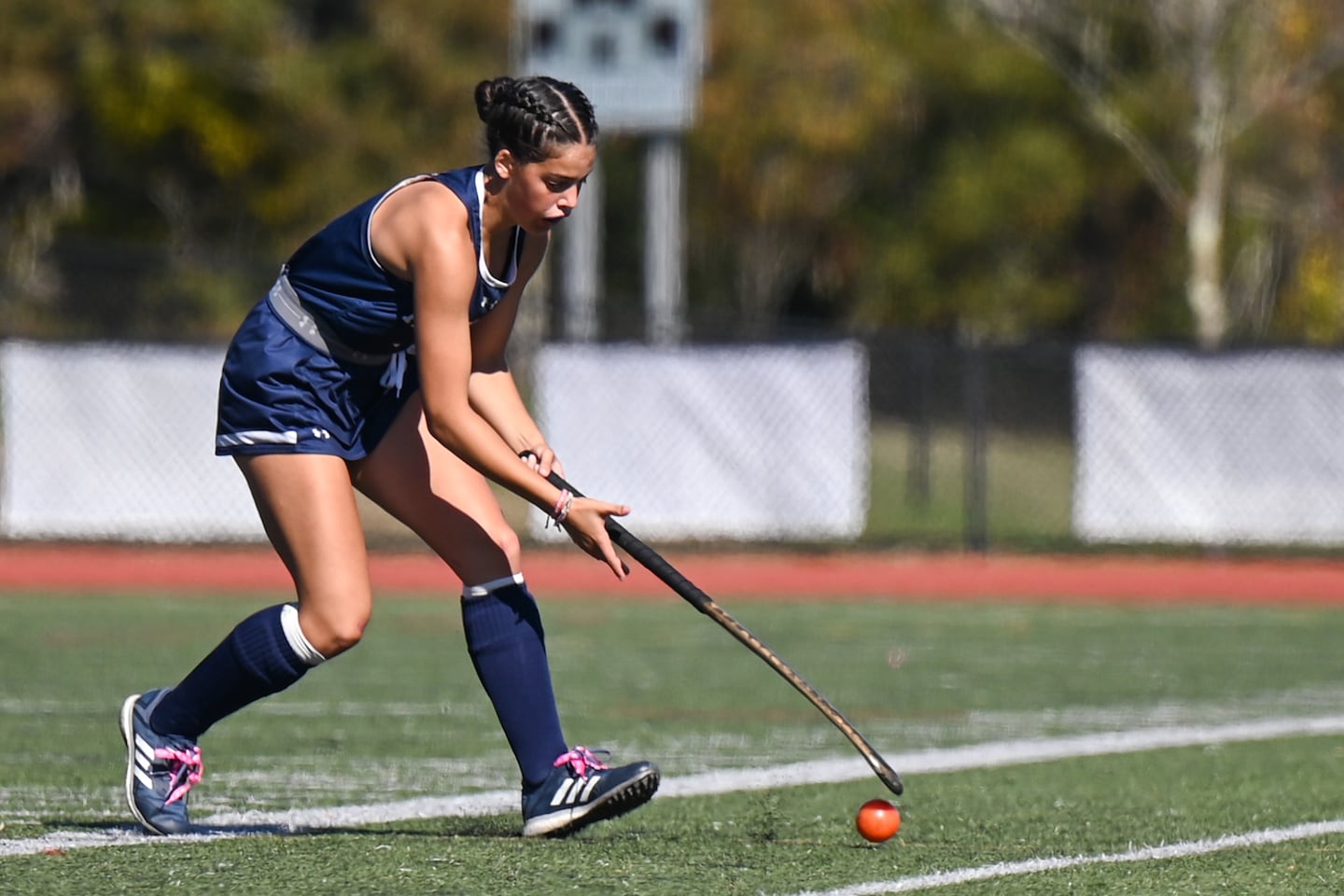 Julie Pacheco and Somerset Berkley field hockey took down undefeated Watertown on Tuesday, which hadn't lost since 2019.