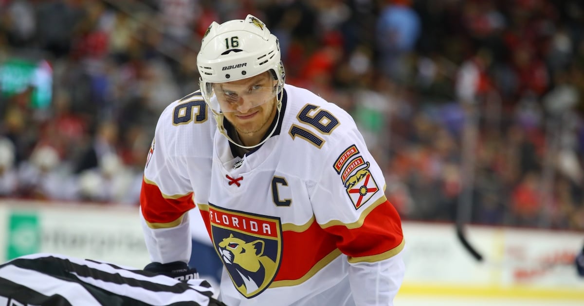 Florida Panthers captain Aleksander Barkov helped off ice at practice Thursday