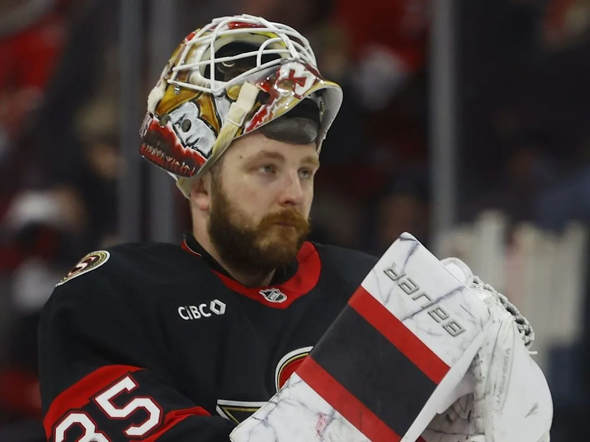 Senators goalie Linus Ullmark describes his start to camp as "terrible"
