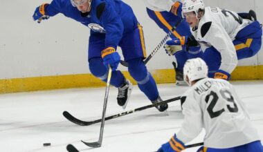 Sabres add toughness to roster, Alex Tuch makes camp debut - Buffalo News