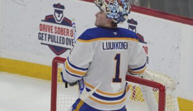 Luukkonen returns to practice for Sabres |
