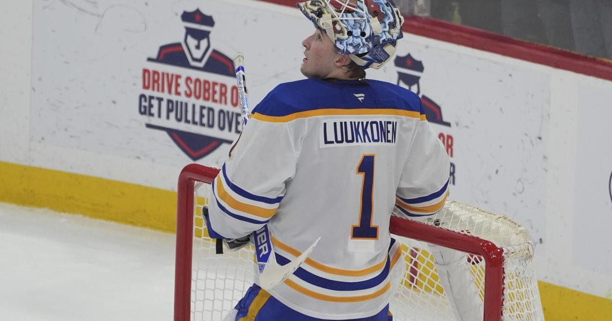 Luukkonen returns to practice for Sabres |