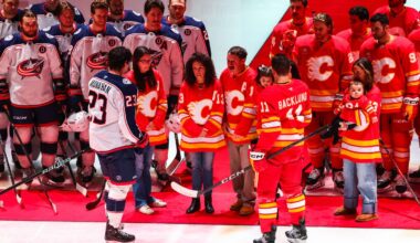 Johnny Gaudreau remembered with emotional ceremony in Calgary