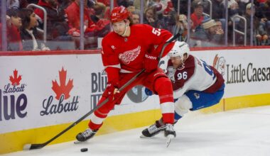 Red Wings fall to Avalanche, lose fifth straight game, 2-1