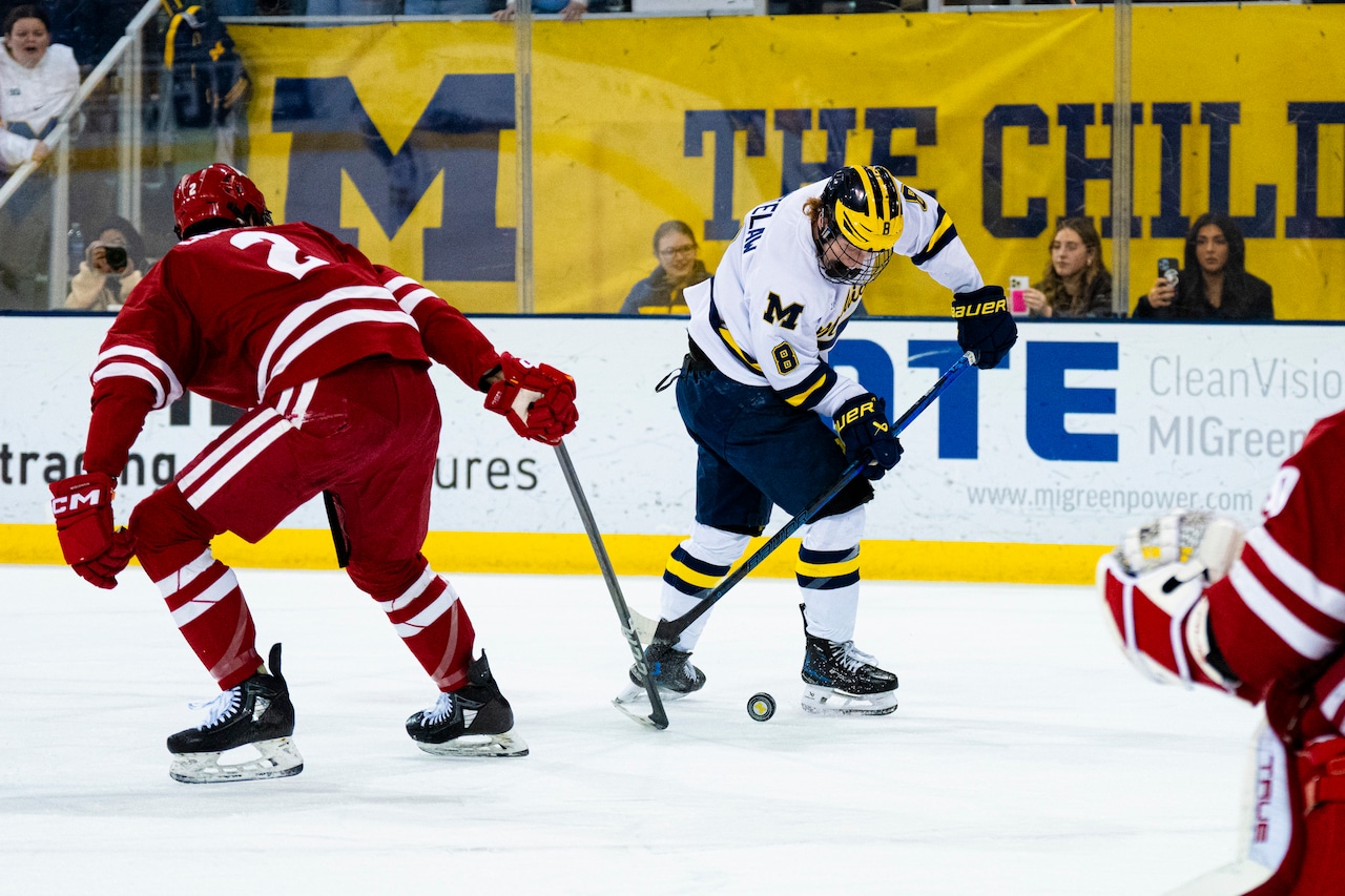 Michigan vs Wisconsin ice hockey