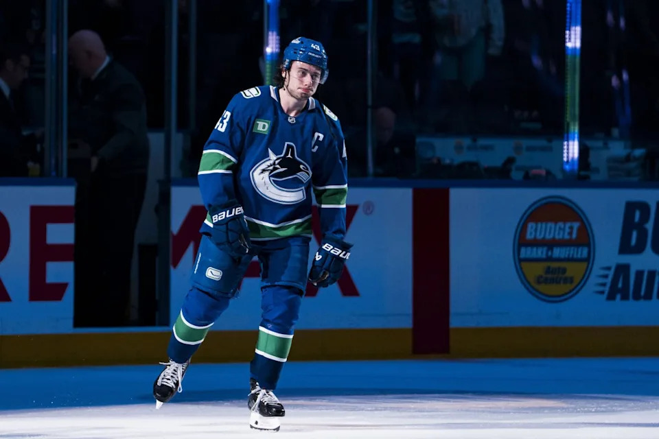 Vancouver Canucks defenseman Quinn HughesBob Frid-Imagn Images