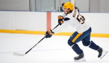 Predators training camp opens with Tanner Molendyk, Cameron Reid injured