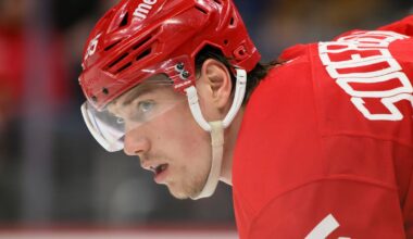 Elmer Soderblom, Emmitt Finnie highlight intense Red Wings scrimmage