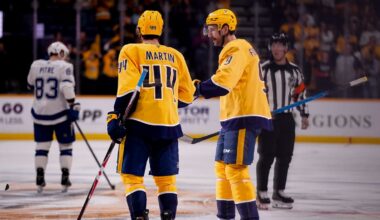 Brady Martin creating 'hard decisions' for Nashville Predators roster