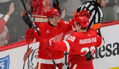 Red Wings win preseason opener behind Emmitt Finnie's goal, assist
