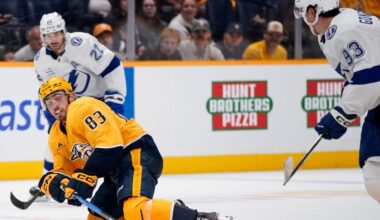 Predators hint at Nic Hague's injury replacement in 4-1 loss to Tampa Bay